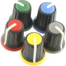 Robotistan Siyah Potansiyometre Düğmesi (Kırmızı Başlı)