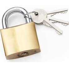 Muhtelif Ekonomik Sarı Asma Kilit 32MM - Kısa