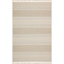 Eko Halı Soho Sh 05 Bej Hav Toz Vermez Etnik Örgü Ince Halı Kilim