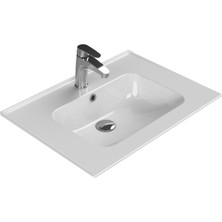 Turkuaz Cerastyle Blue 70CM Etajerli Lavabo