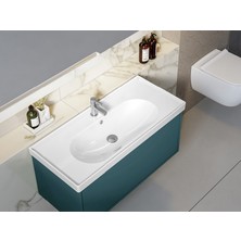 Turkuaz Cerastyle Arya 100CM Etajerli Lavabo