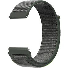  Apsuwa Polar Unite Uyumlu Kordon Cırtcırt Kumaş Saat Kordonu 20/K03-KOYU Yeşil