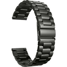  Apsuwa Blitzwolf Gtc Uyumlu Kordon Metal Paslanmaz Çelik Saat Kordonu 20/K04-SIYAH