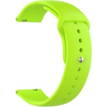 Apsuwa  Apsuwa Samsung Gear S2 Classic Uyumlu Kordon Mat Jel Silikon Saat Kordonu 20/qq-Yeşil