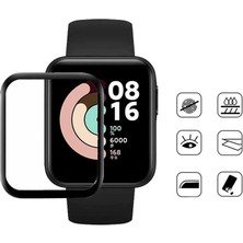 Nezih Case Xiaomi Redmi Watch (Mi Watch Lite) Uyumlu Güçlendirilmiş Pet Ekran Koruyucu Şeffaf