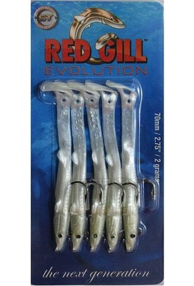 Red Gill Evolution Silikon 7cm 2 gr #silver Pearl