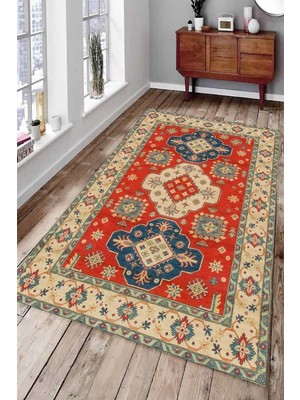 Resmiro Kaymaz Taban Yıkanabilir Çerçeve Halı ve Islamik Figürler Halı