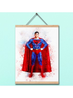 Canvartie Süpermen Asılabilir Çocuk Odası Duvar Tablosu