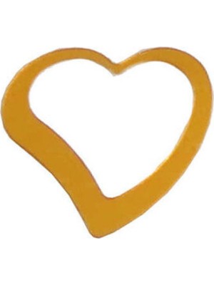 Hayaller Dükkanı Kalp Metalize Süsleme Altın Pk:50 gr