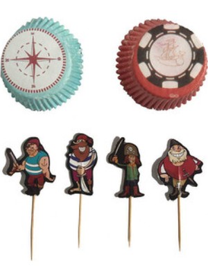 Hayaller Dükkanı Kap Kek Kabı&kürdan Seti Korsanl 67PCS Pk:1