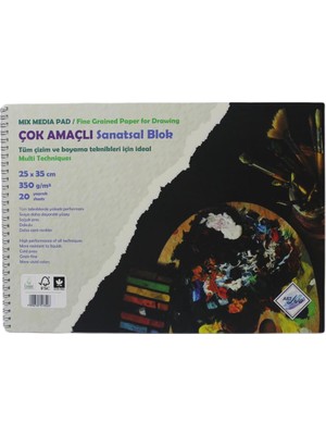 Art Liva Sanatsal Resim Defteri Sulu Teknik 25 x 35 cm