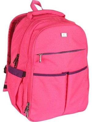 Alone Anne Bebek Bakım Çantası 9303 Fuşya Su Geçirmez Kumaş Bebek Bakım Sırt Çantası