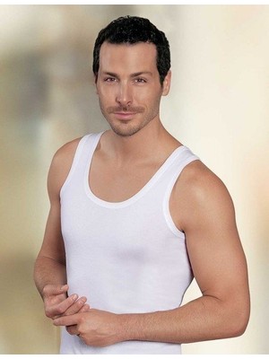 Şahinler Geniş Askılı Ribana Atlet Beyaz ME020