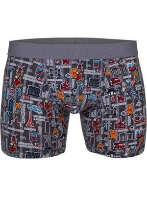 Doreanse Erkek Modal Renkli Baskılı Torbalı Normal Paça Boxer 1816