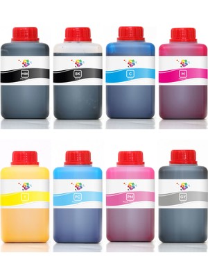 Qc Canon Lucia Pro Mürekkep 8 Renk Pro Serisi 500ML Mürekkep Seti
