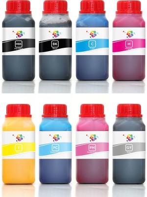 Qc Canon Lucia Pro Mürekkep 8 Renk Pro Serisi 250ML Mürekkep Seti