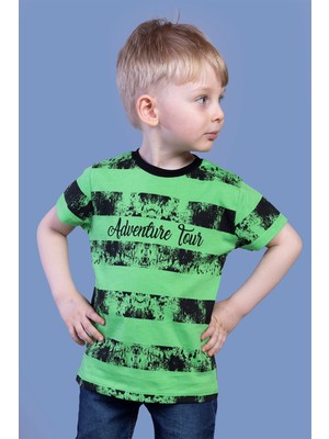 Toontoy Erkek Çocuk Çizgi Desenli Tişört