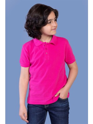 Toontoy Unisex Çocuk Düğmeli Polo Yaka Tişört
