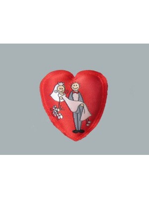 Hayaller Dükkanı Yastık Kalp Gelin Damat Resimli P10