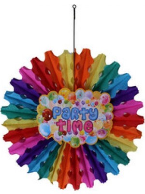 Hayaller Dükkanı Süs Yelpaze Karışık Renk Partı Time 50CM PK1-300