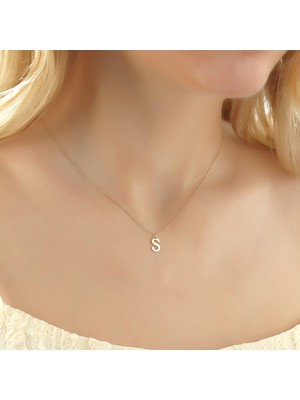 Glorria Altın S Harfi Kolye