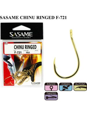 Sasame Chinu Ringed F-721 Gold 4-0 İğne Paslanmaz Özellikte Dayanıklı ve Keskin Uçlu