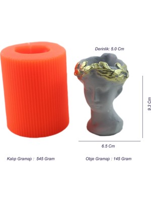 Hobizubi Beton Saksı Silikon Kalıp 169