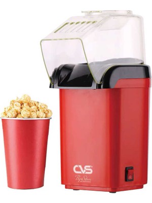 CVS Elektrikli Mısır Patlatma Makinesi - 16 Bardak Kapasite, 1200W, DN-8001 Pop Star, Yağsız Popcorn Teknolojisi