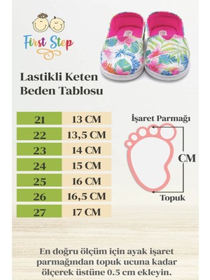 First Step Pullu Toms Çocuk Keten Babet AYAKKABI-SARI-F-487