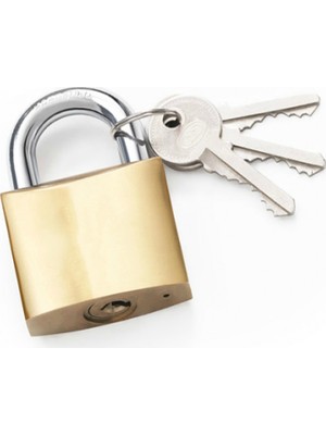 Muhtelif Ekonomik Sarı Asma Kilit 50MM - Kısa