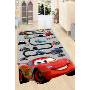 Arabalar Şimşek Mcqueen Tasarımlı Kaymaz Taban Yıkanabilir Dijital Baskı Çocuk Halısı