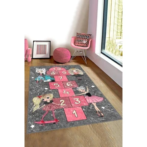 Kaymaz Taban Yıkanabilir Lol Bebek Seksek Desenli Çocuk Halısı
