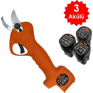 MX8030 Şarjlı Budama Makası Üç Akülü 25MM 2.0AH