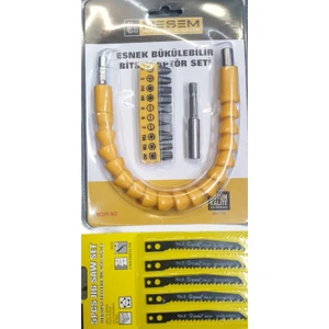 Asafyapımarket Esnek Bükülebilir Bits Adaptör Seti ve Dekopaj Uçu
