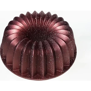 Döküm Granit Kek Kalıbı 26CM Bordo