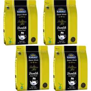 Premium Demlik Poşet Siyah Çay 25 Li 4 Adet