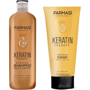 Keratin Therapy Onarıcı Şampuan 360 ml + Farmasi Keratin Therapy Onarıcı Maske 200 ml