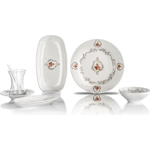 Palmy Kahvaltı Takımı 22 Parça Beyaz