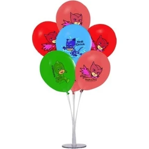 Pj Maskeliler Lisanslı Ayaklı Balon Standı-Balonlar Dahil