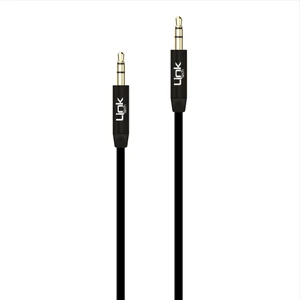 Linktech A585 Aux Kablo Metal Uçlu 1m