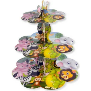 Hayaller Dükkanı Cup Cake Standı Safari Sevimli Hayvanlar Pk1