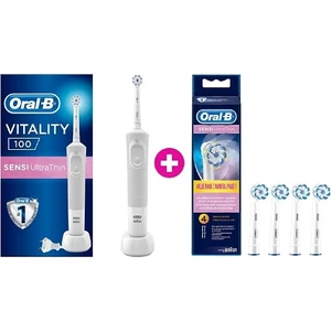 Vitality 100 Sensi Ultra Thin Şarjlı Diş Fırçası + 4'lü Yedek Başlık