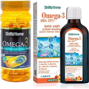 Shiffa Home Omega-3 1000 Mg Softjel + Omega-3 Epa+Dha Balık Yağı