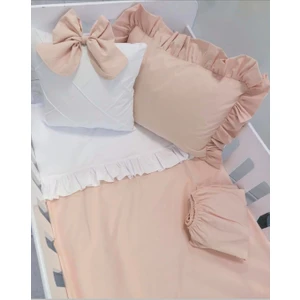 Ege Home Mia Bebek Nevresim Takımı Somon Beyaz