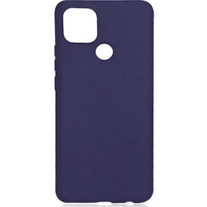 noktaks - Oppo A15 - Kılıf Mat Soft Premier Silikon Kapak - Lacivert - T16766