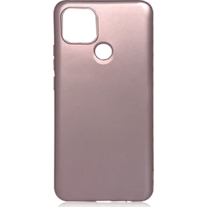 noktaks - Oppo A15 - Kılıf Mat Soft Premier Silikon Kapak - Rose Gold