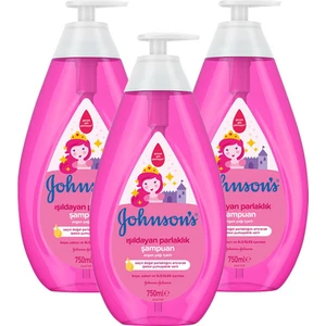 Johnsons Şampuan Işıldayan Parlaklık Serisi 750 ml x 3 Adet