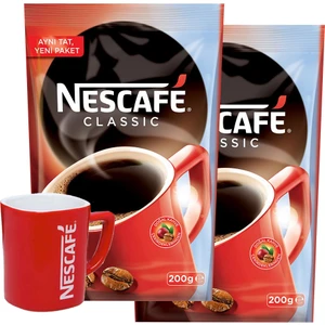 Classic Hazır Kahve 200 gr 2 Adet + Nescafe Kupa Bardak