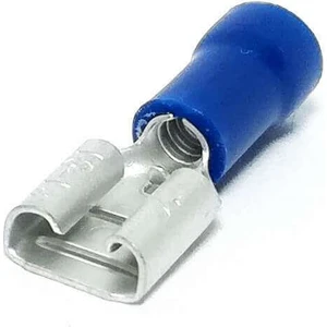 Yatkon Izoleli Kablo Terminali Pabucu Dişi 1.5 - 2.5 mm Mavi 09098