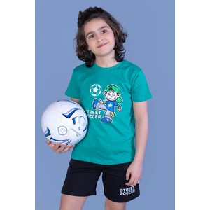 Toontoy Erkek Çocuk Baskılı Şortlu Takım